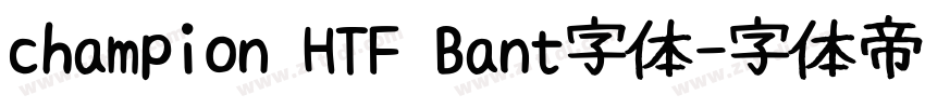 champion HTF Bant字体字体转换